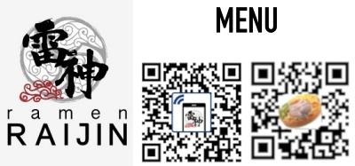 Raijin Logo and 2 QR